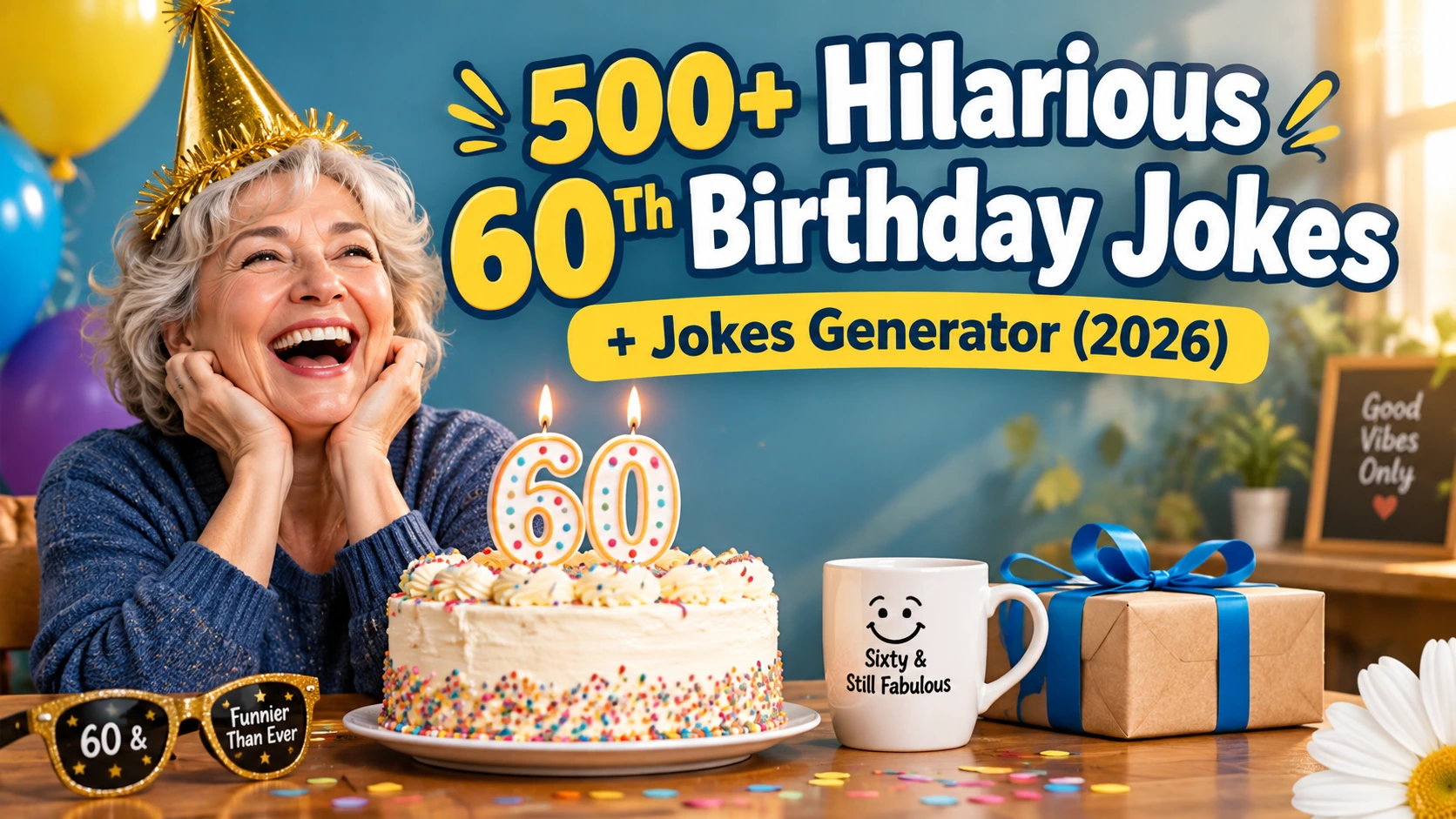 Hilarious 60Th Birthday Jokes + Jokes Generator