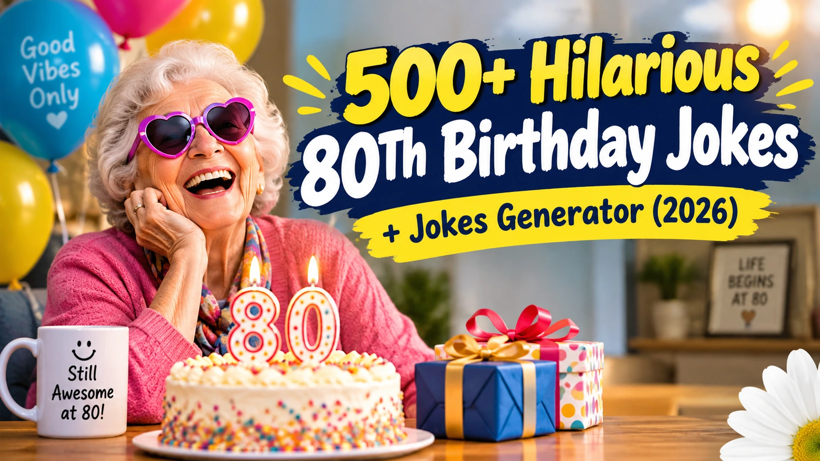 Hilarious 80Th Birthday Jokes + Jokes Generator