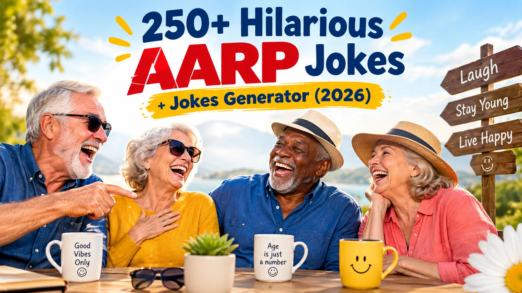 Hilarious AARP Jokes + Jokes Generator