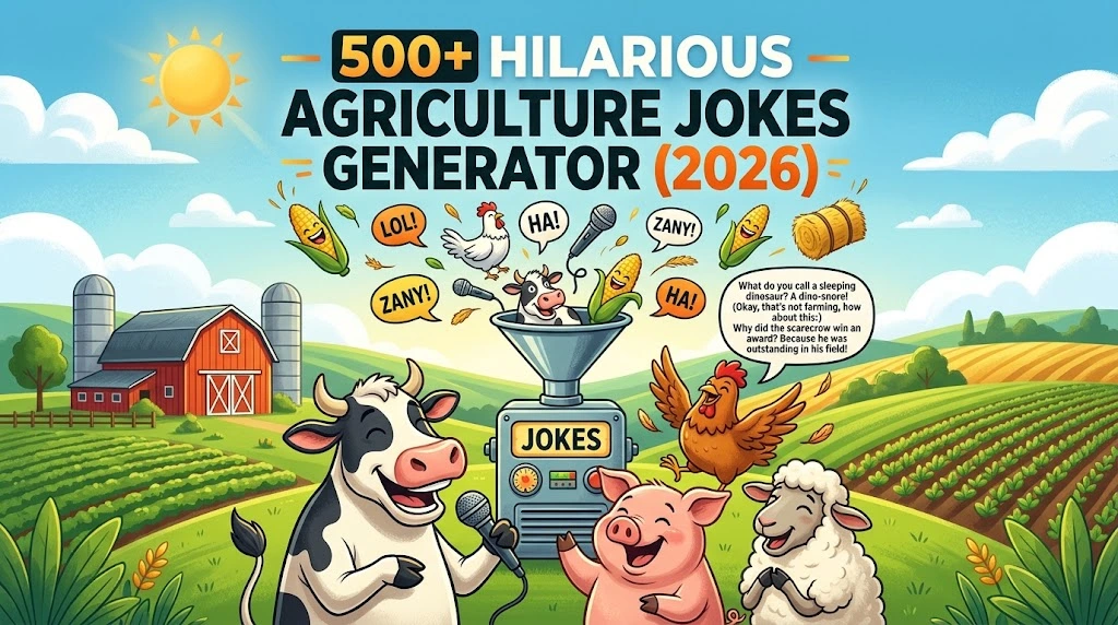 Hilarious Agriculture + Jokes Generator