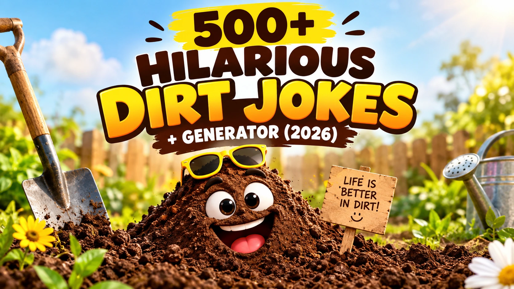 Hilarious Dirt Jokes + Generator (