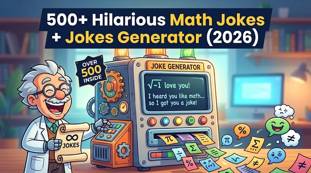 Hilarious Math Jokes + Jokes Generator