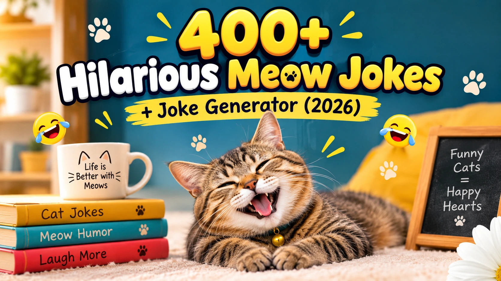 Hilarious Meow Jokes + Joke Generator