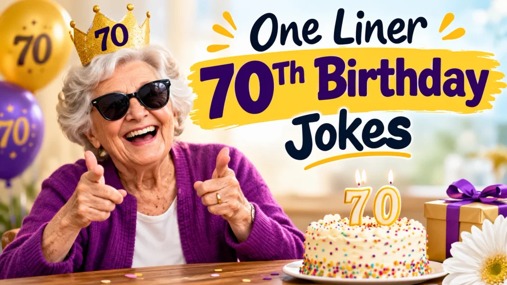 One Liner 70Th Birthday Jokes