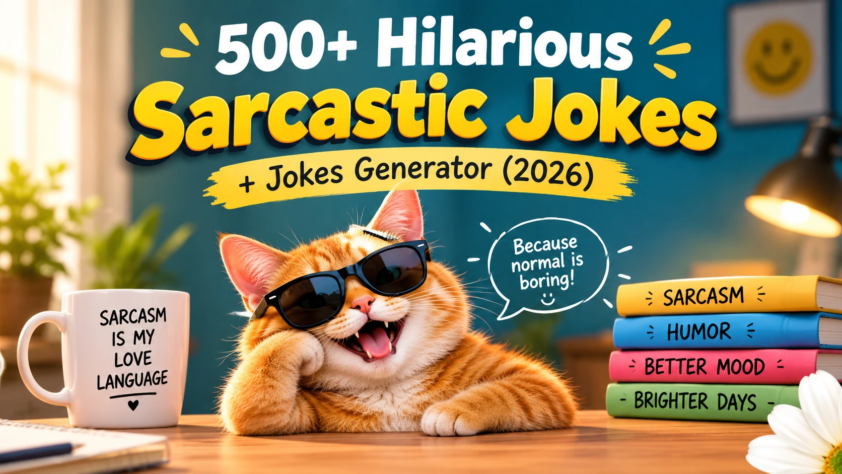 Hilarious Sarcastic Jokes + Jokes Generator