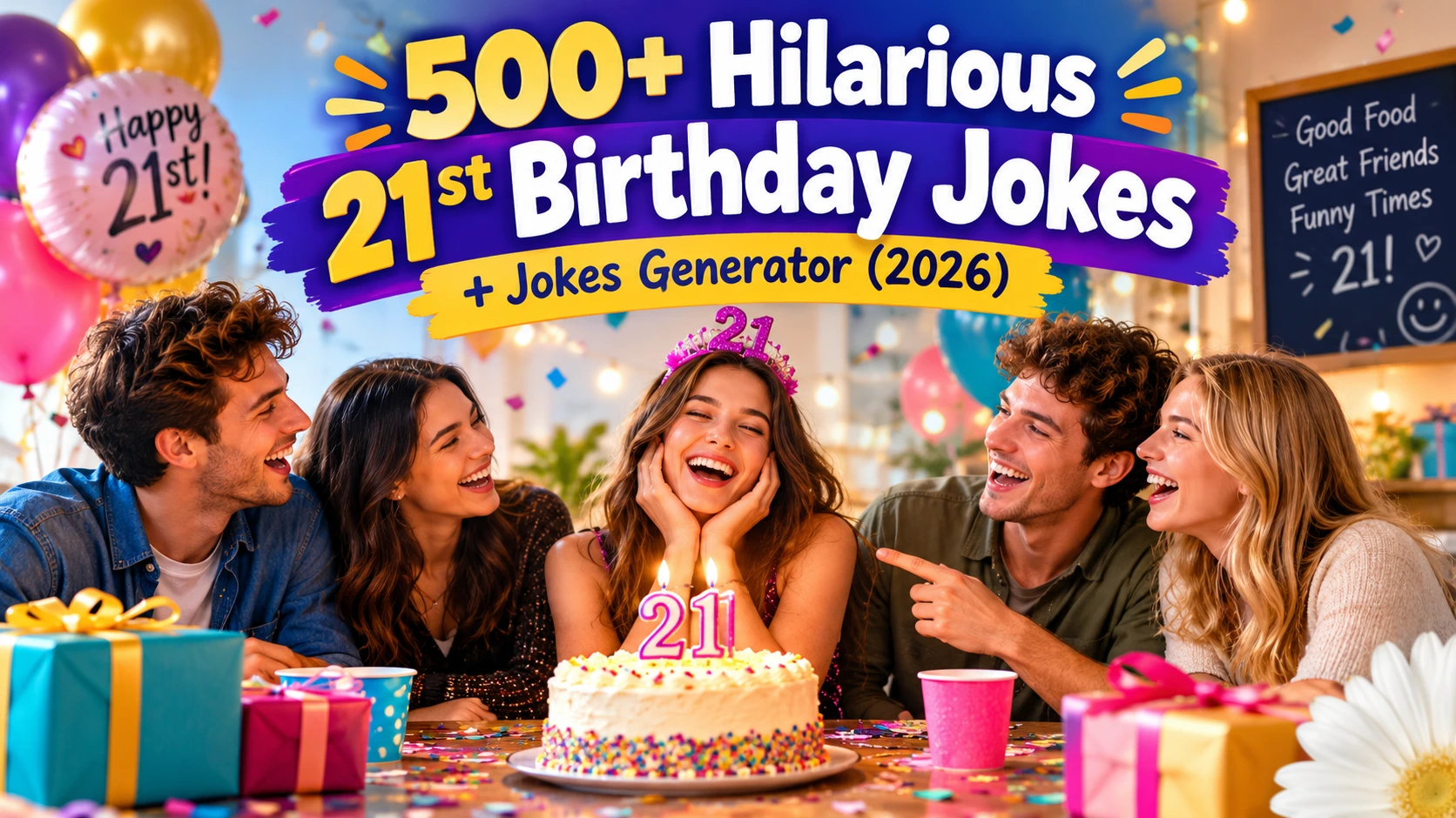 Hilarious 21st Birthday Jokes + Jokes Generator