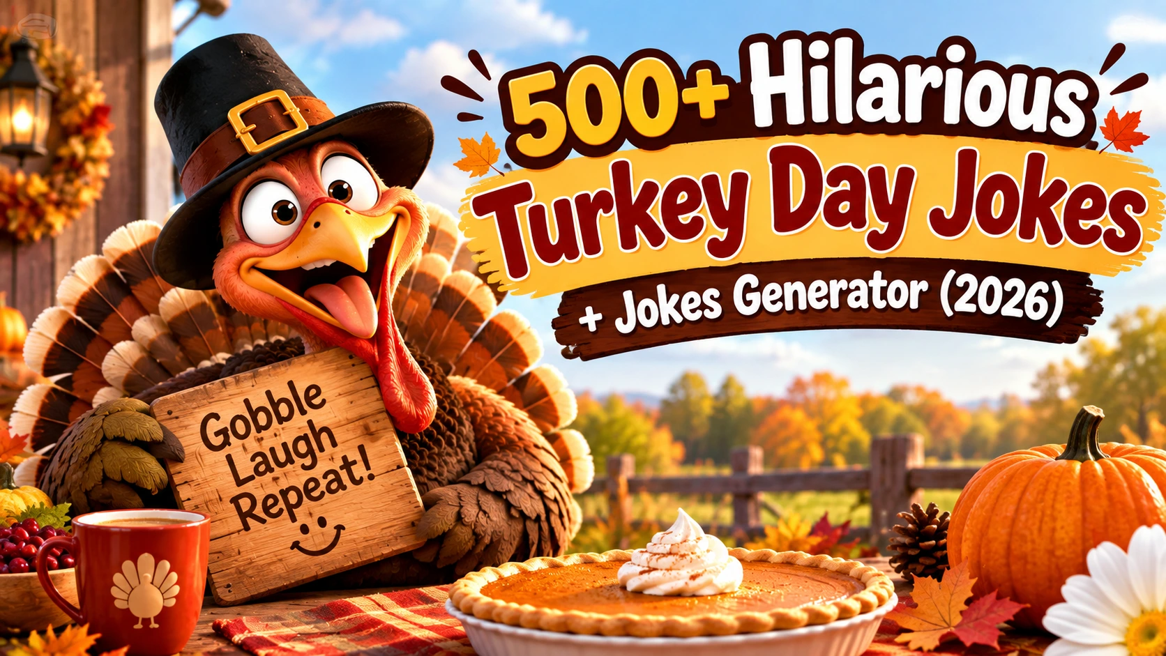 Hilarious Turkey Day Jokes + Jokes Generator