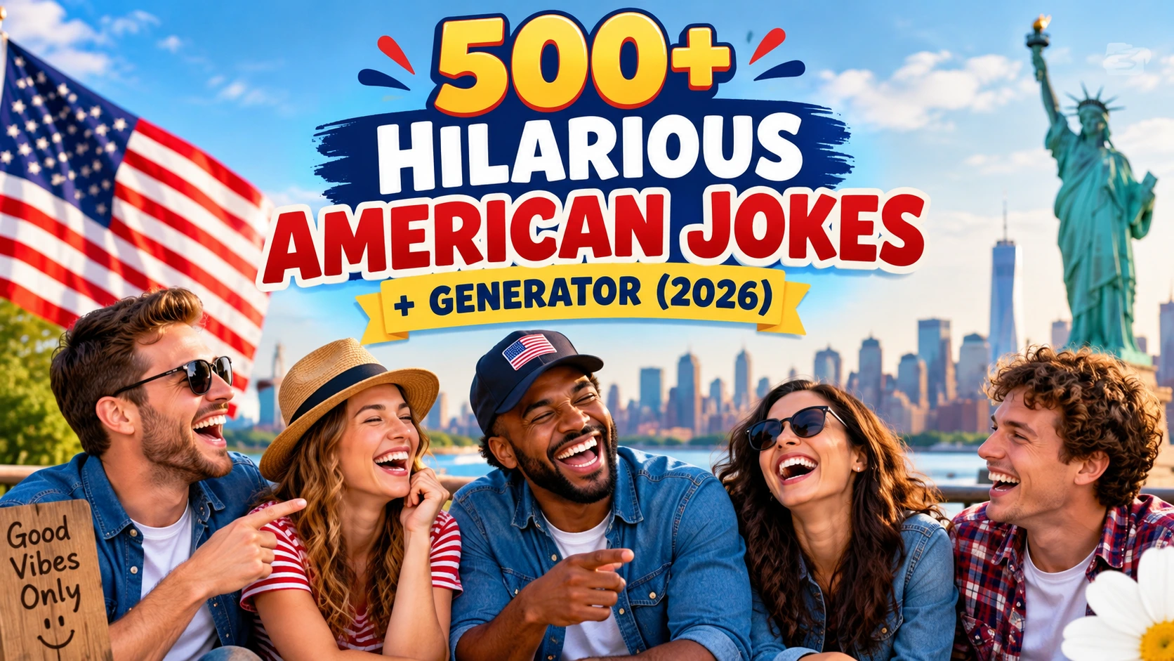 Hilarious American Jokes + Generator
