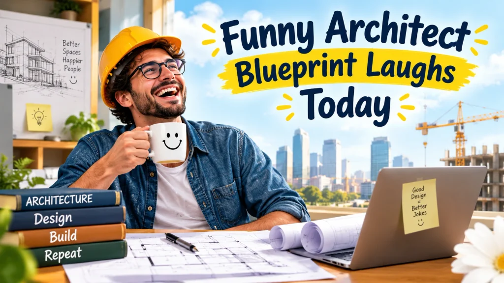 Funny Architect Blueprint Laughs Today