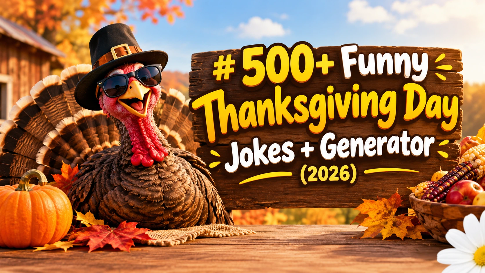 Funny Thanksgiving Day Jokes + Generator