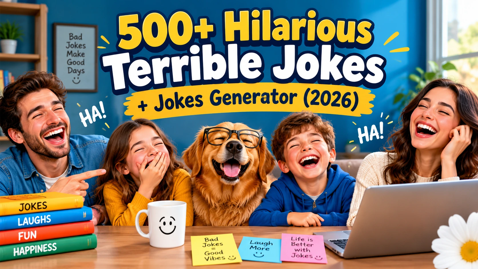 Hilarious Terrible Jokes + Jokes Generator