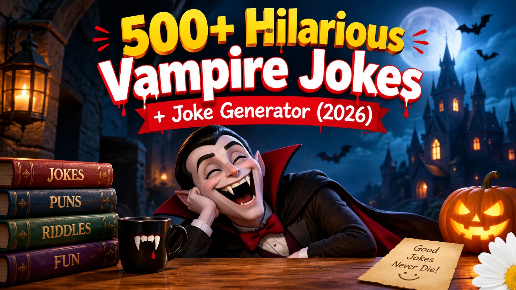 Hilarious Vampire Jokes + Joke Generator