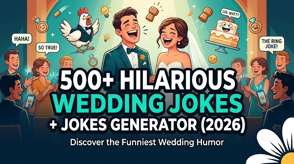 Hilarious Wedding Jokes + Jokes Generator