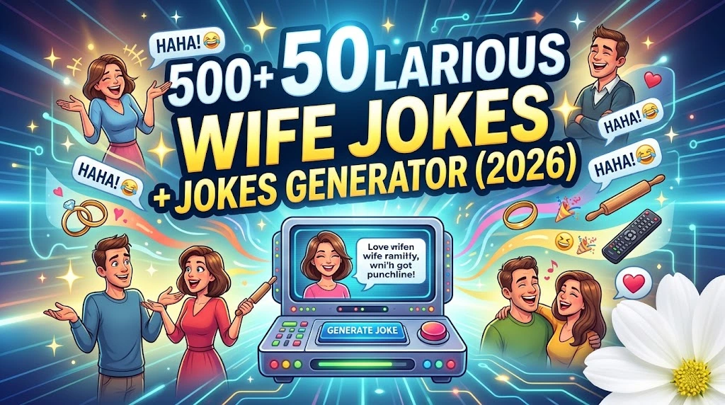 Hilarious Wife Jokes + Jokes Generator